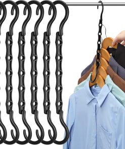 AMKUFO 6 Pack-Closet-Organizers-and-Storage. Magic-Hangers-Space-Saving-for-Clothes. Closer-Organizer-for-Closet-Organization. Space-Saver-Hanger-Organizer-for-Multipurpose. Dorm-Room-Essentials