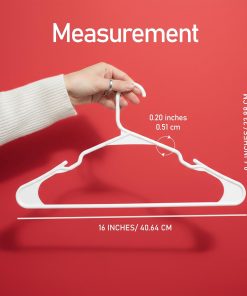 Alternative view of Utopia Home Plastic Hangers 50 Pack – Space Saving Clothes Hanger White | Durable & strong | Closet organizer & storage | Ideal for apartments. dorms & stocking stuffers